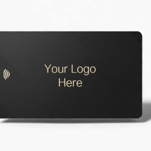 Premium Personalized Metal Digital Business Card – Space Black