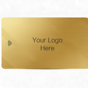 Premium Personalized Metal Digital Business Card – Luminous Gold